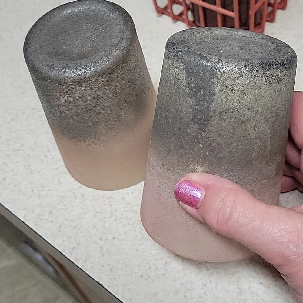 Mineral Aged Ombre Glass Tumblers,set/2,Brand New,Never Used